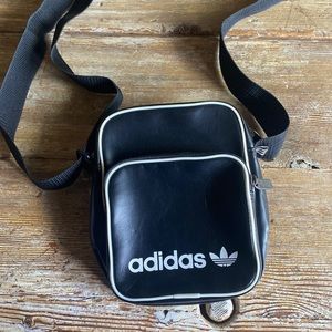 Adidas black sporty crossbody bag